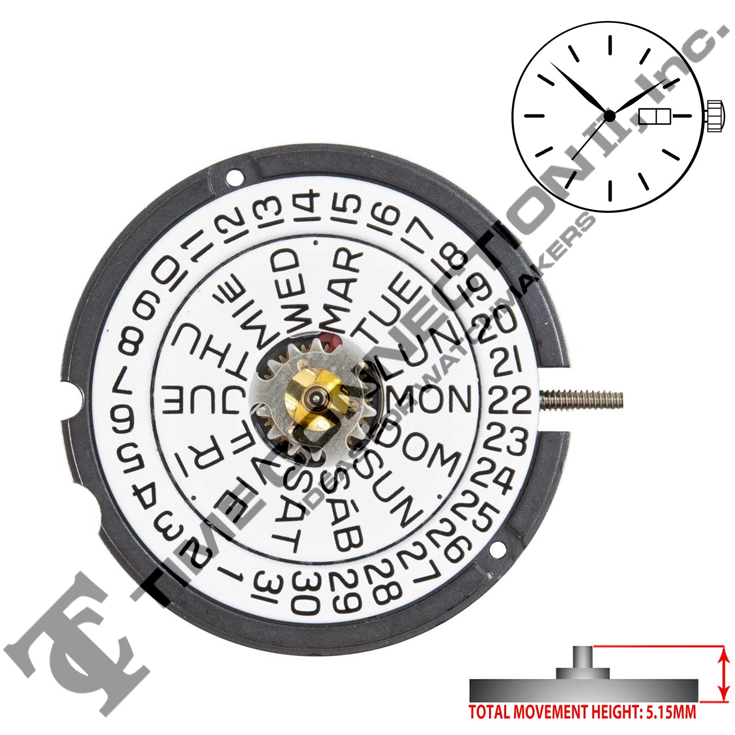 ETA 803.122 Swiss Parts Movement (Replaced ETA 803.121)