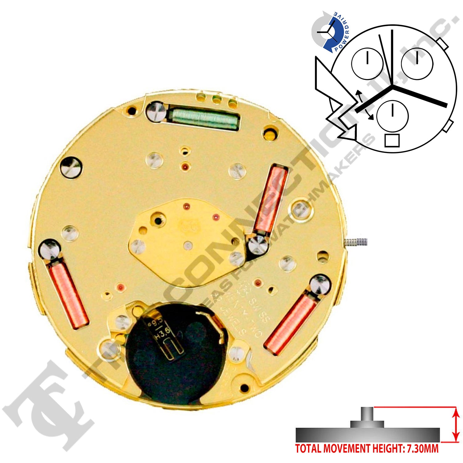 ETA 251.274-D6 Swiss Made Movement (Replaced ETA 251.272-D6)