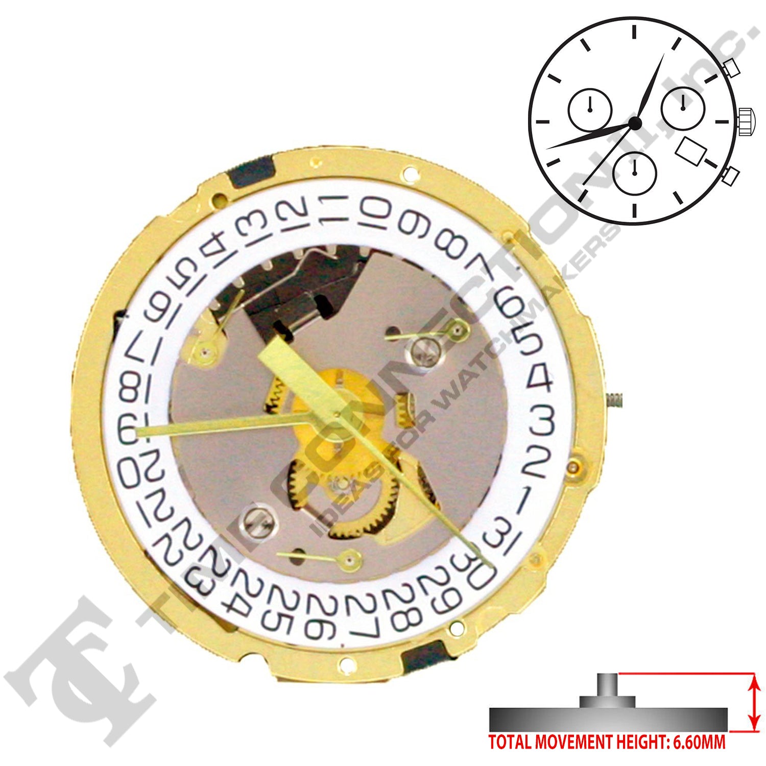 ETA 251.471-D4A Swiss Made Movement (Discontinued Replaced by ETA 251.474-D4A)