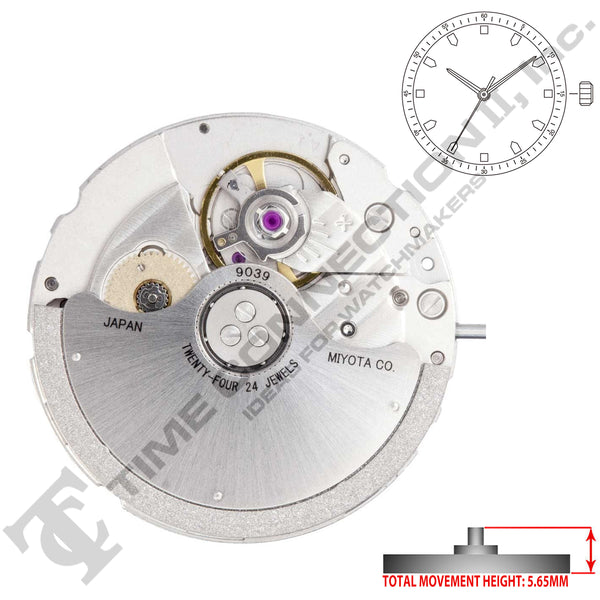 Miyota/Citizen LTD 9039 Japan Automatic Movement Ht.