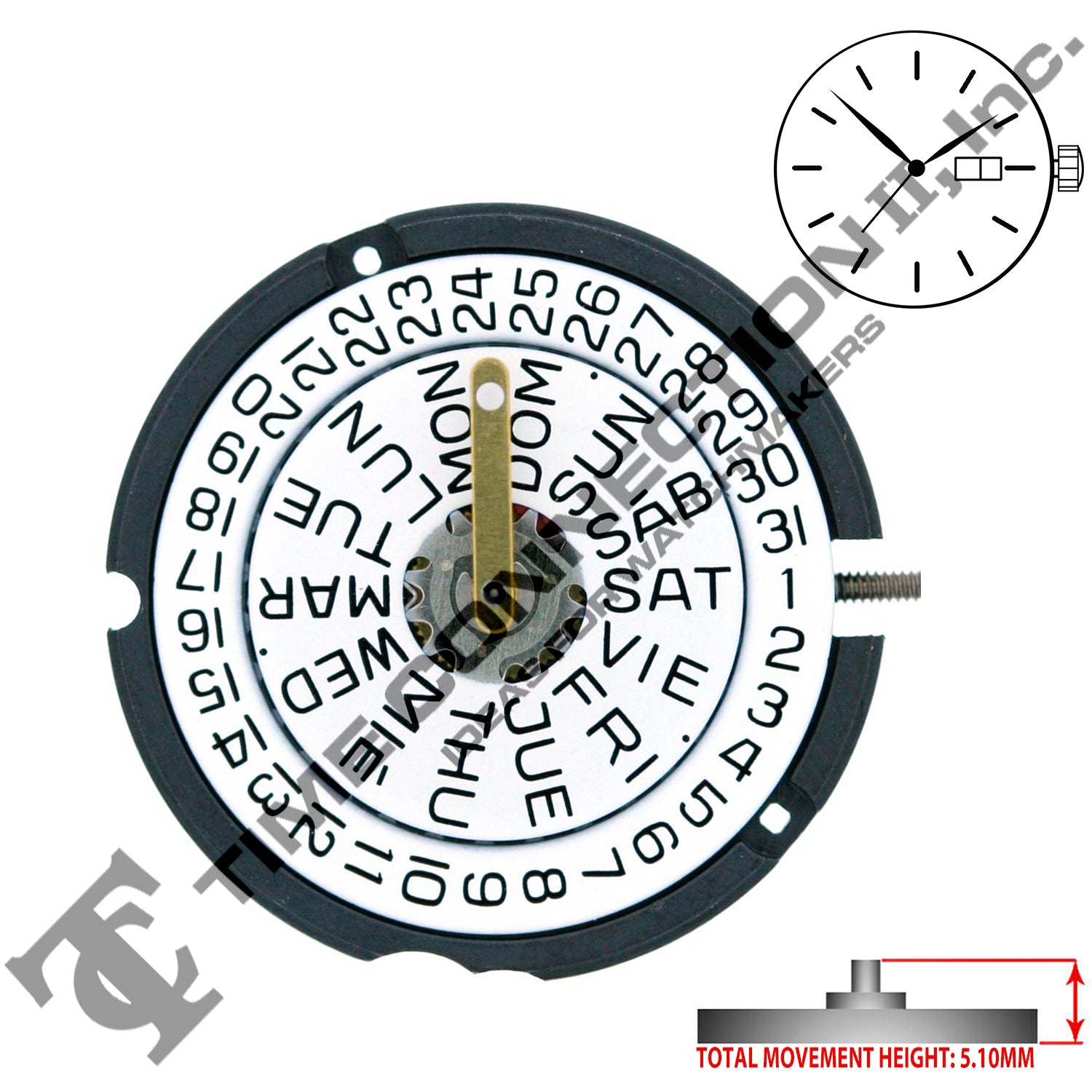 ETA 803.124 Swiss Parts Movement