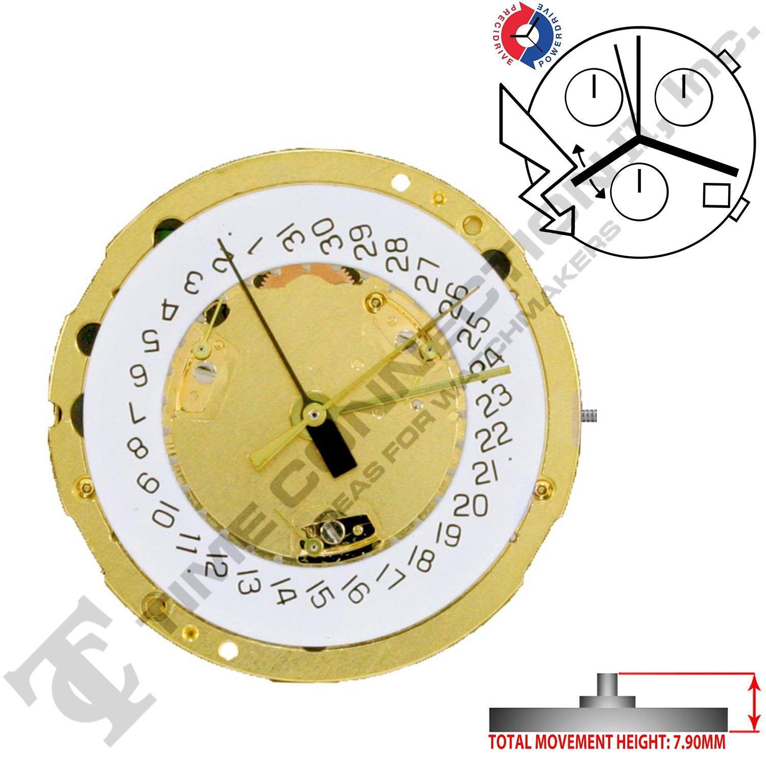 ETA 251.264-D4S Swiss Made Movement (Replaced ETA 251.262-D4S)