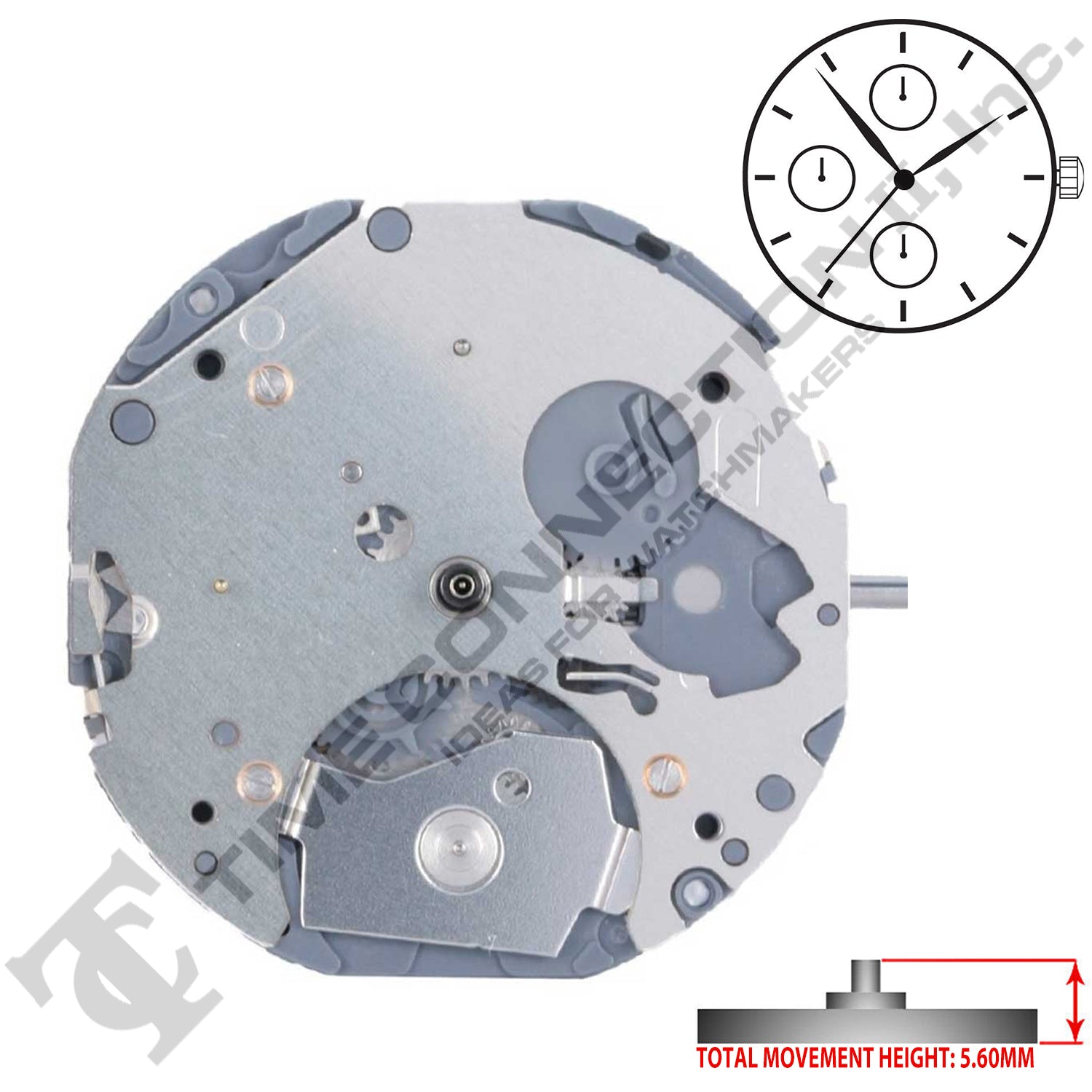 Miyota/Citizen LTD 6P77 Japan Quartz Movement Ht.5.6MM