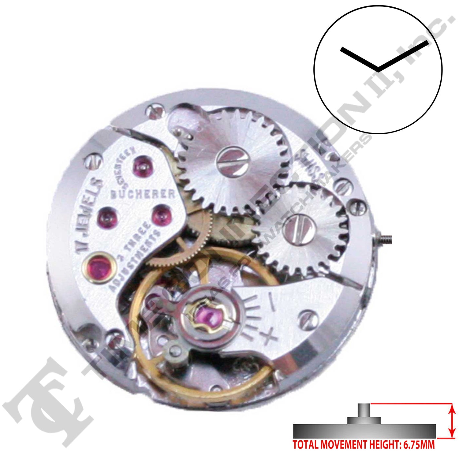 ETA 2412 Swiss Made Mechanical Movement Ht. 6.75MM