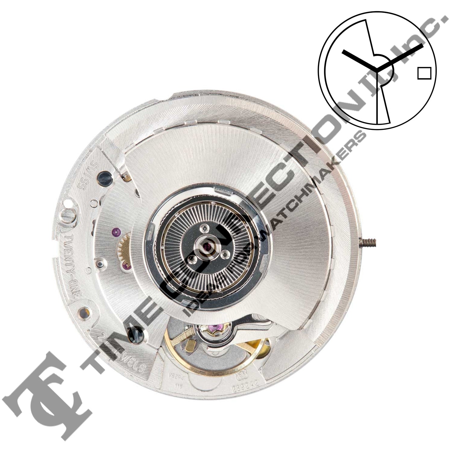 Eta 2892 A2 Case ETA 2892-A2 Hands Swiss Made Automatic Movement