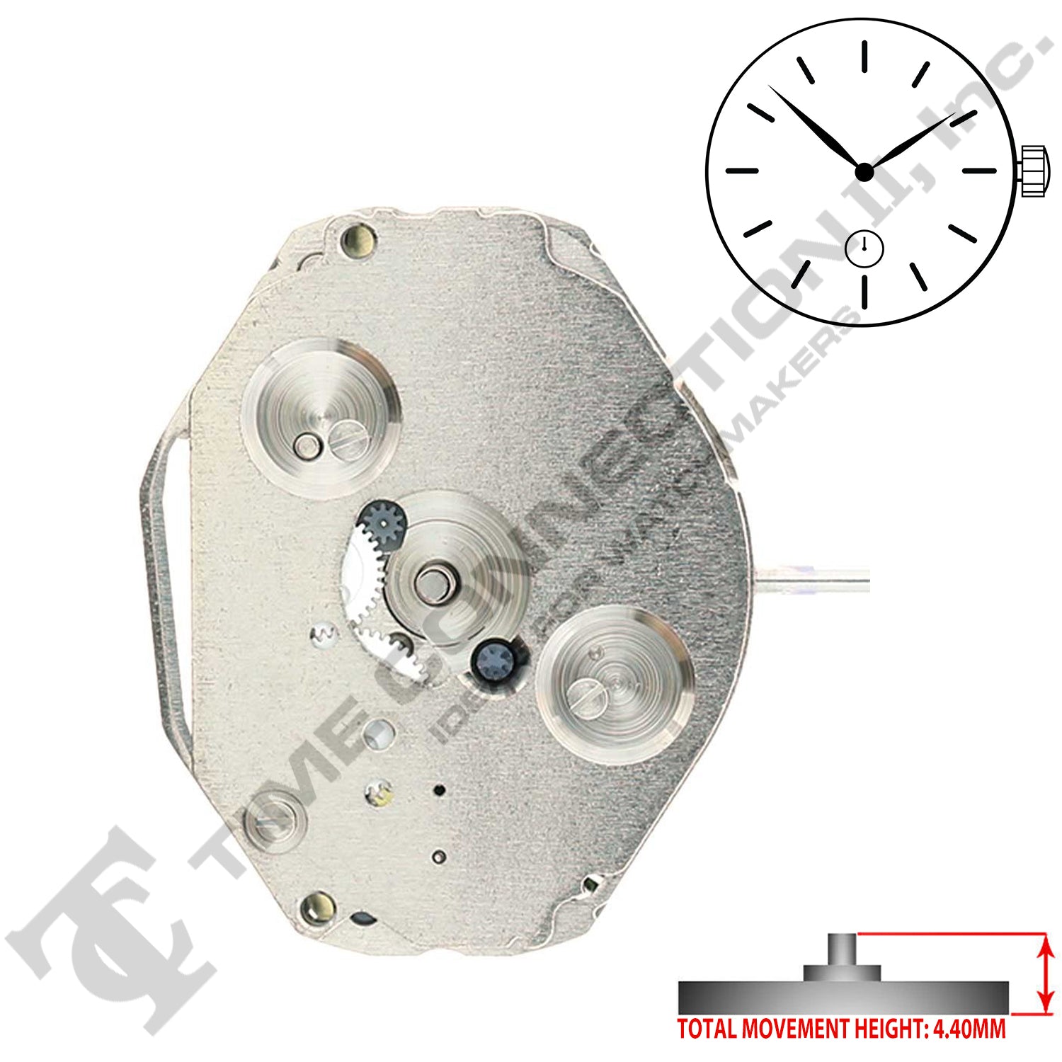 Miyota Citizen LTD 1L45 Japan Quartz Movement Ht. 4.40MM Time
