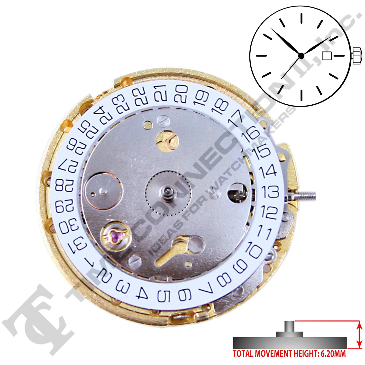 Chinese DG4813 Automatic Movement Ht. 6.20MM