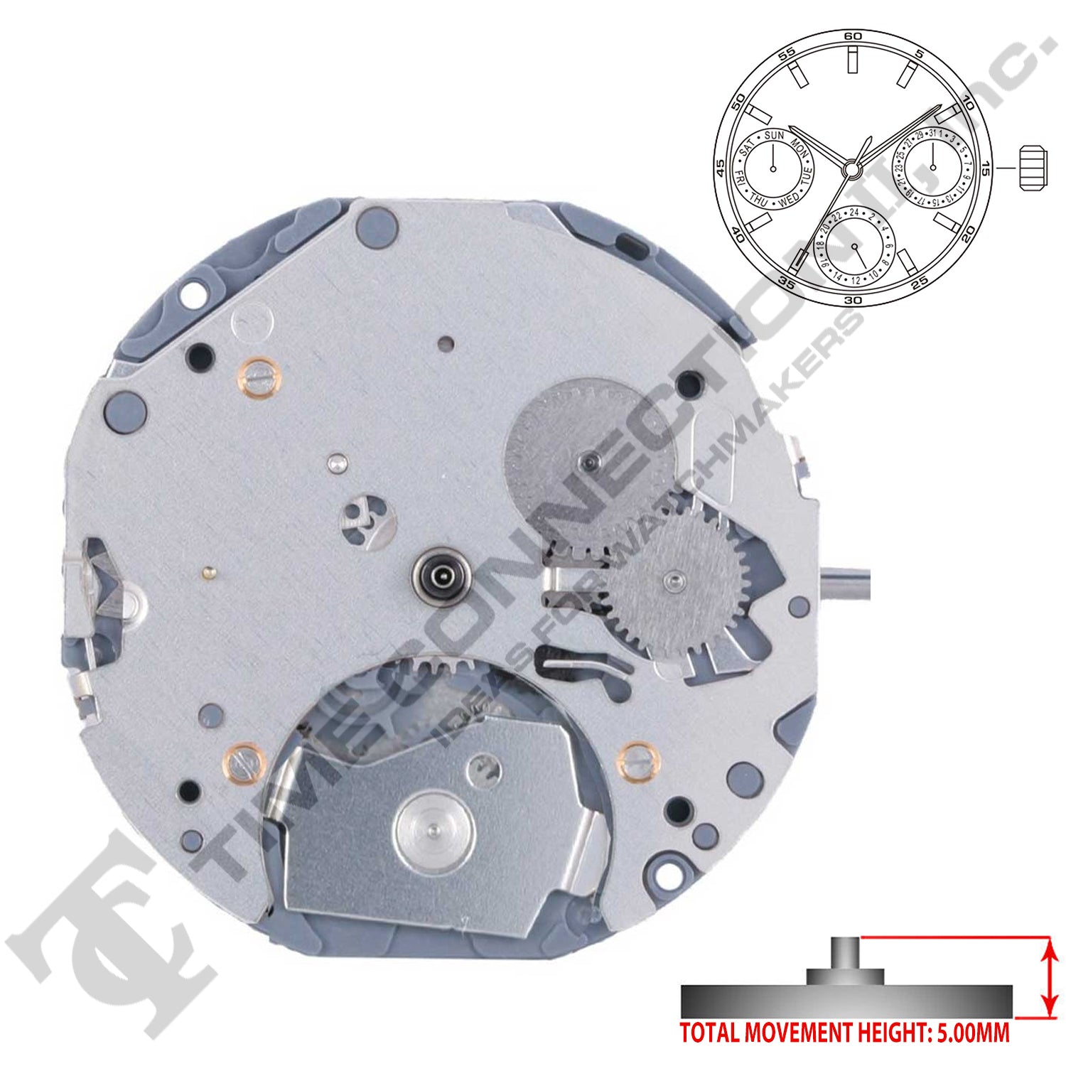 Miyota/Citizen LTD 6P79 Japan Quartz Movement Ht.5.0MM