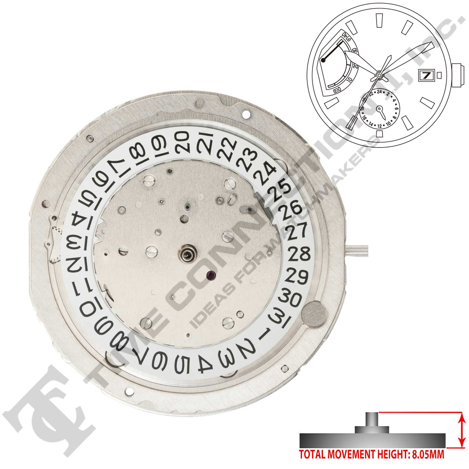Miyota/Citizen LTD 9134-D3  Japan Automatic Movement Ht.