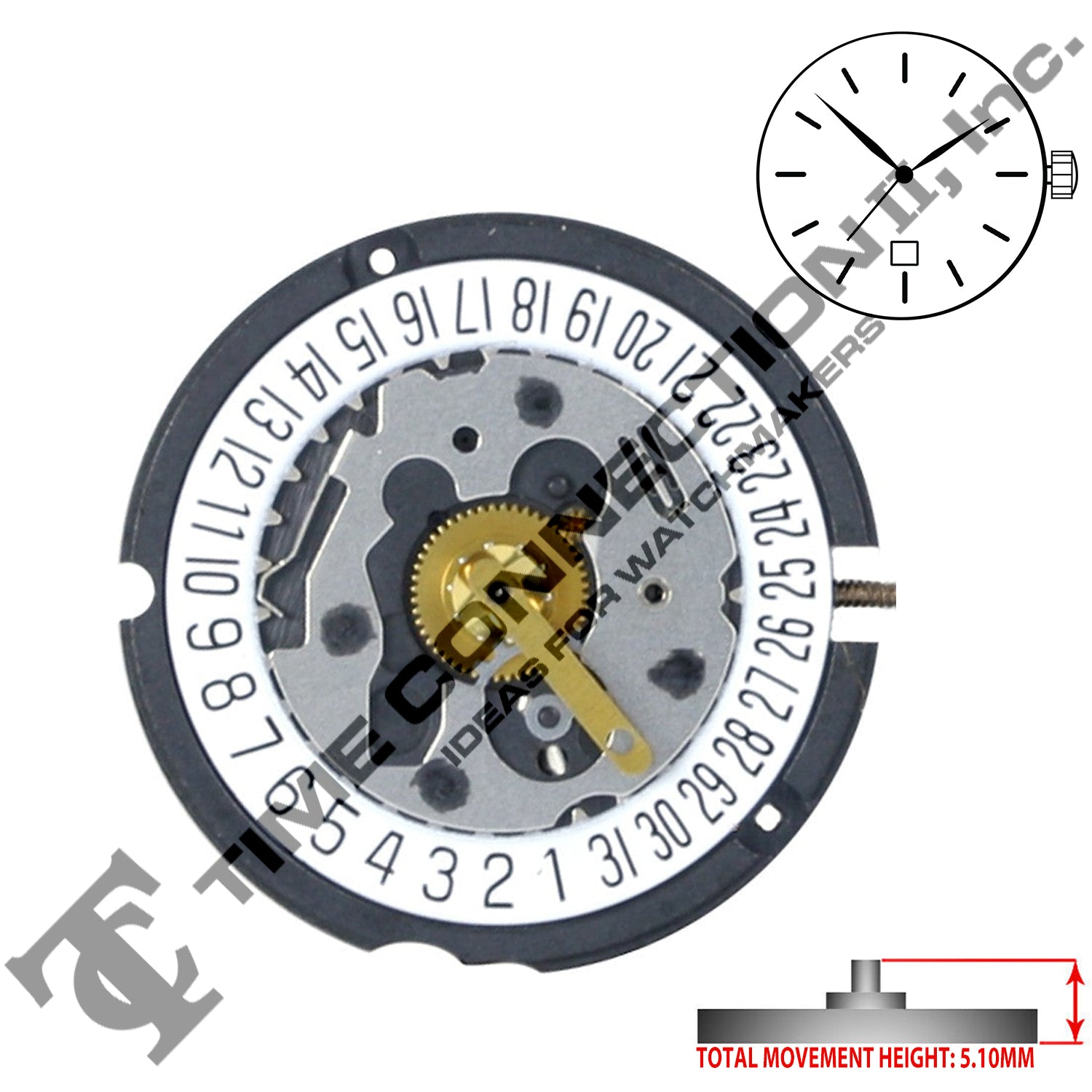 ETA 803.114-D6 Swiss Parts Movement (Replaced ETA 803.112-D6)