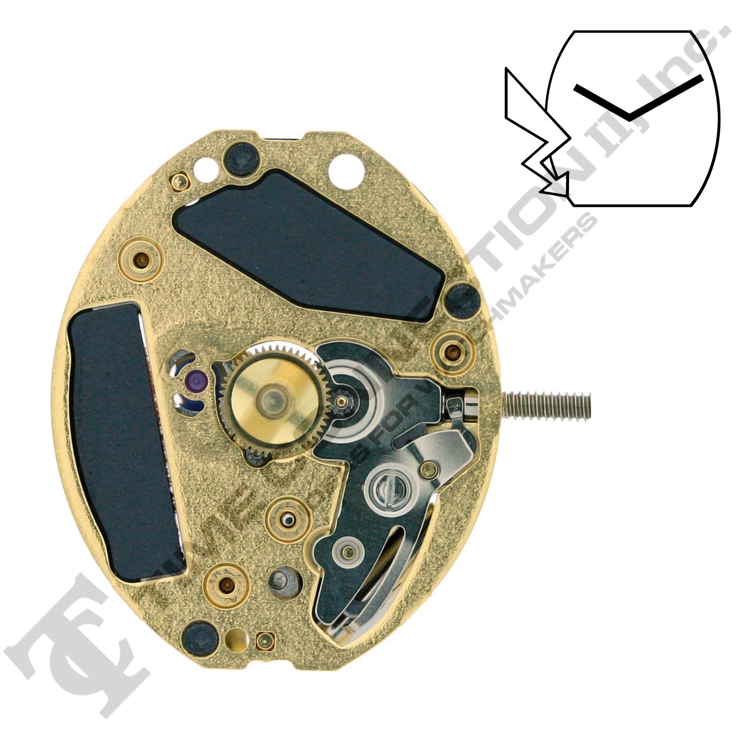 ETA 901.001 2 Hands Swiss Made Quartz Movement (Various Heights)