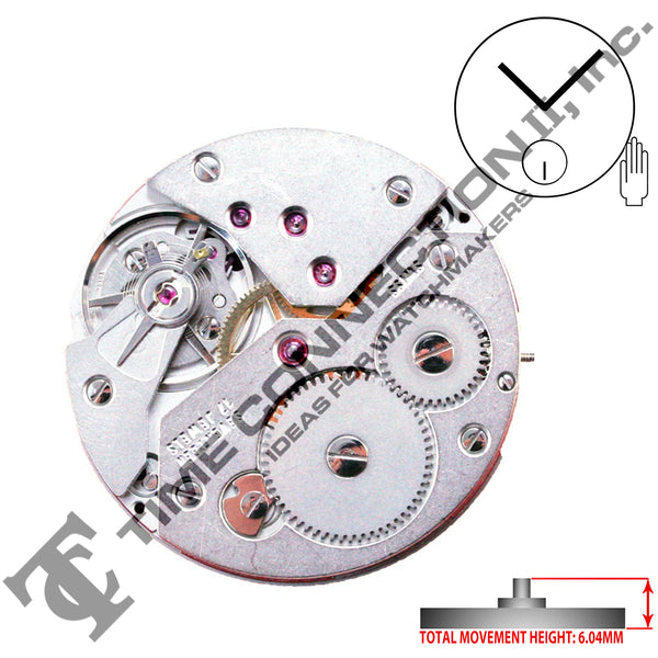 ETA 6498-1 2 Hands Swiss Made Mechanical Movement Ht. 6.04MM