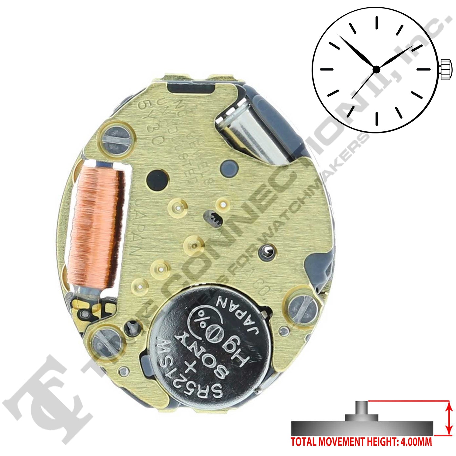 Movement 5Y30 Quartz Movement Three Pin Electronic Movement Watch Movement 5Y30 Quartz Movement Three Pin Electronic Movement Watch