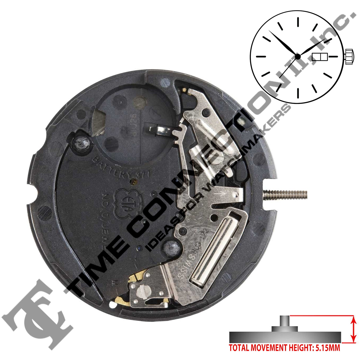 ETA 803.122 Swiss Parts Movement (Replaced ETA 803.121)