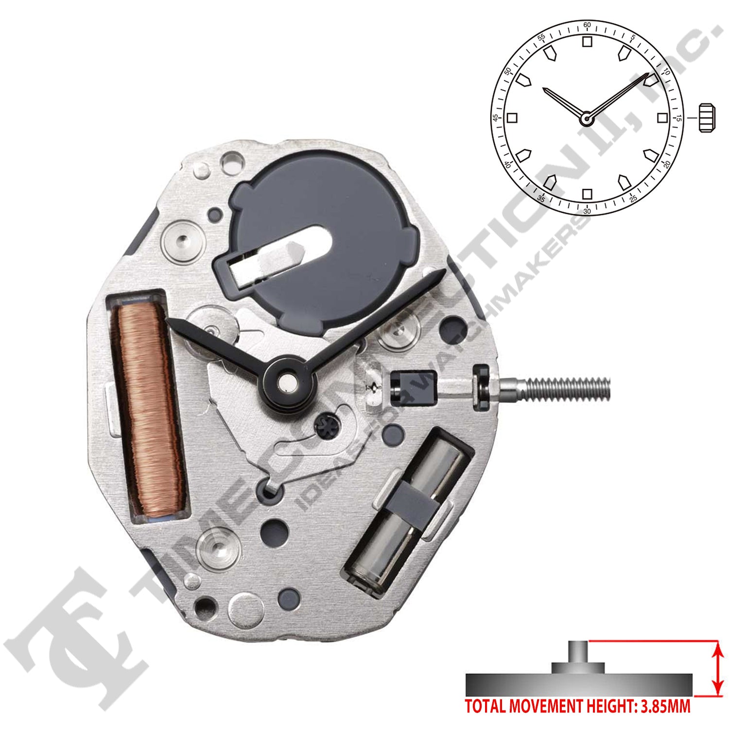 Miyota Citizen LTD GL24 Japan Quartz Movement Ht. 3.8MM Replaced
