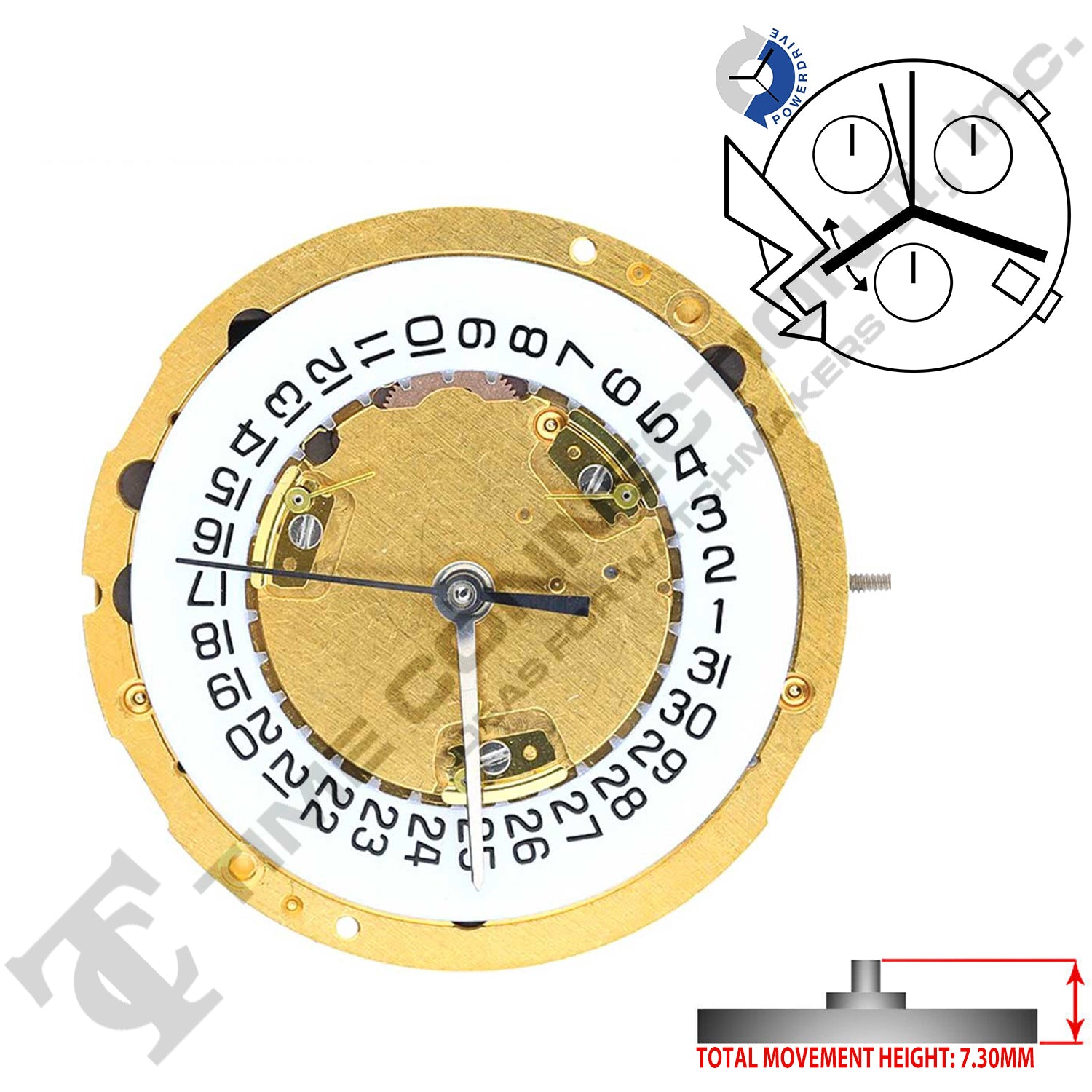 ETA 251.274-D4A Swiss Made Movement (Replaced ETA 251.272-D4A)