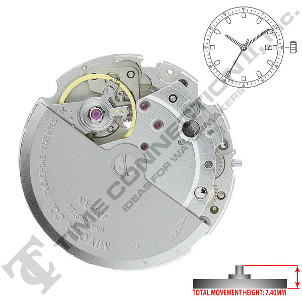 Miyota/Citizen LTD 8215 Japan Automatic Movement Ht. 7.4mm