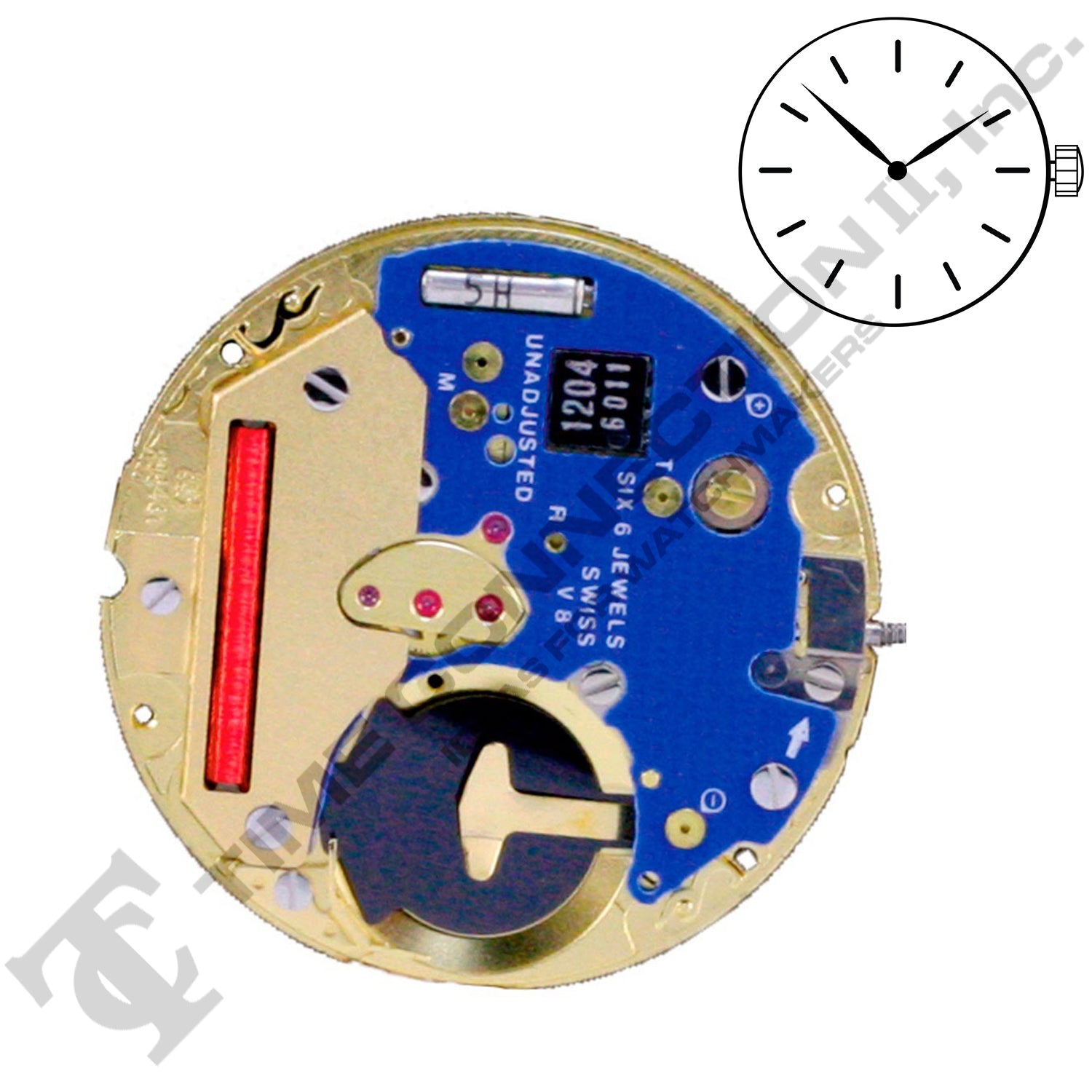 ETA 255.431 2 Hands Swiss Made Quartz Movement Ht.