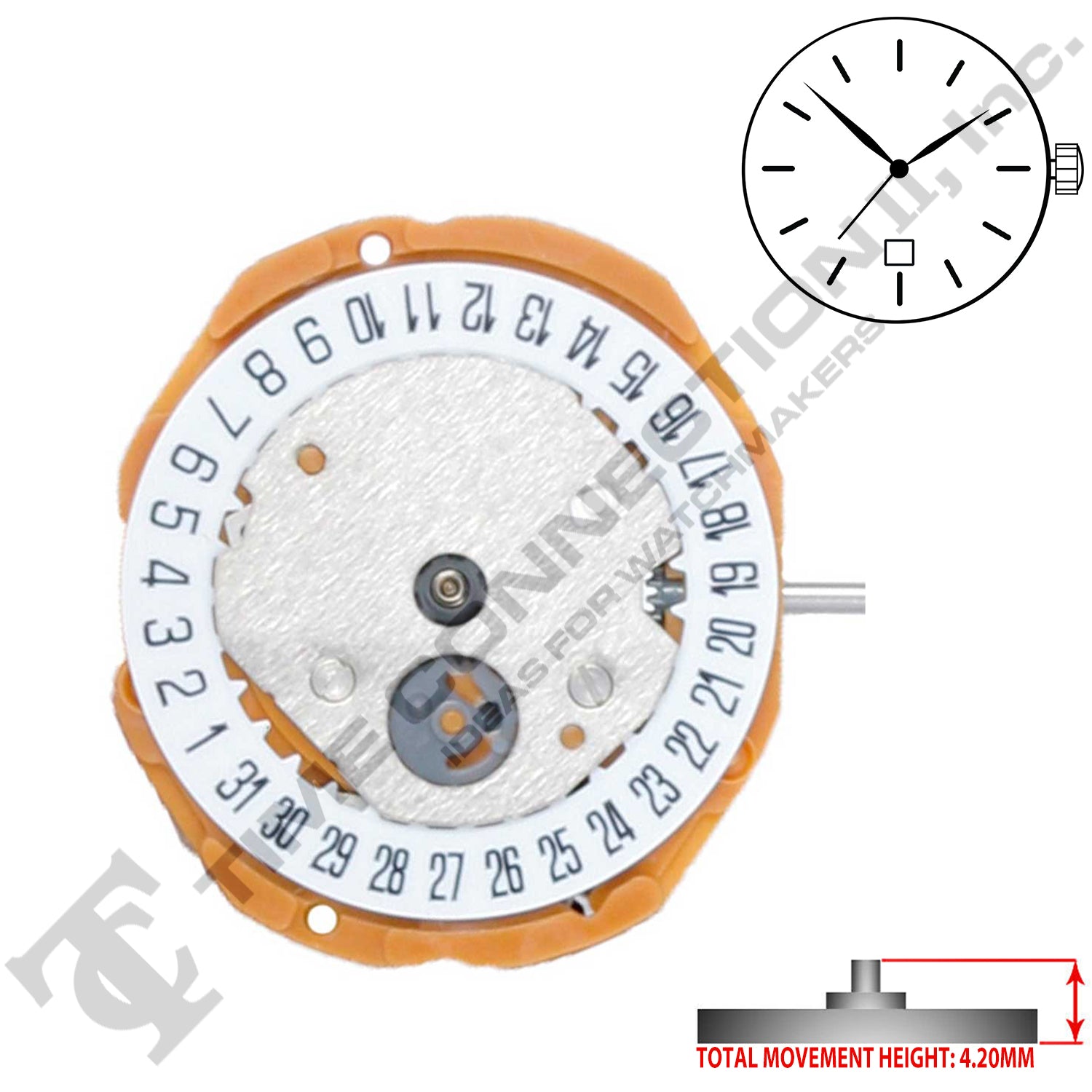 Miyota/Citizen LTD GL10-D6 Japan Quartz Movement Ht. 4.2MM