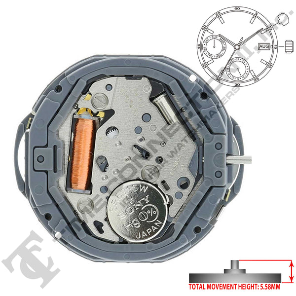 Miyota/Citizen LTD 6P88 Japan Quartz Movement Ht.