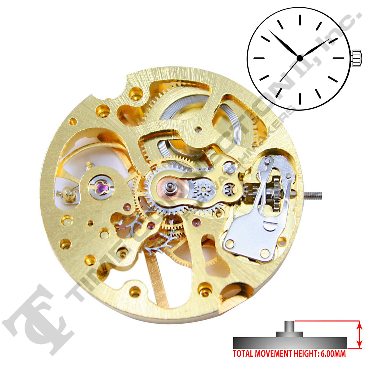China 2650-G Mechanical Movement Ht. 6.00MM – Time Connection II, Inc