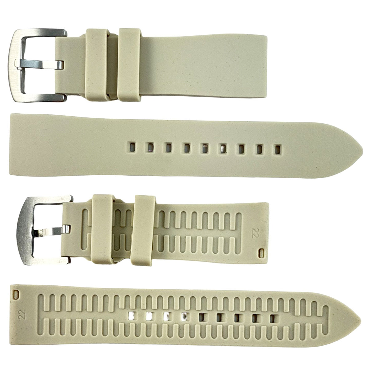 Silicone Quick Release Compatible Fashion Straps for Popular Watches (22mm)
