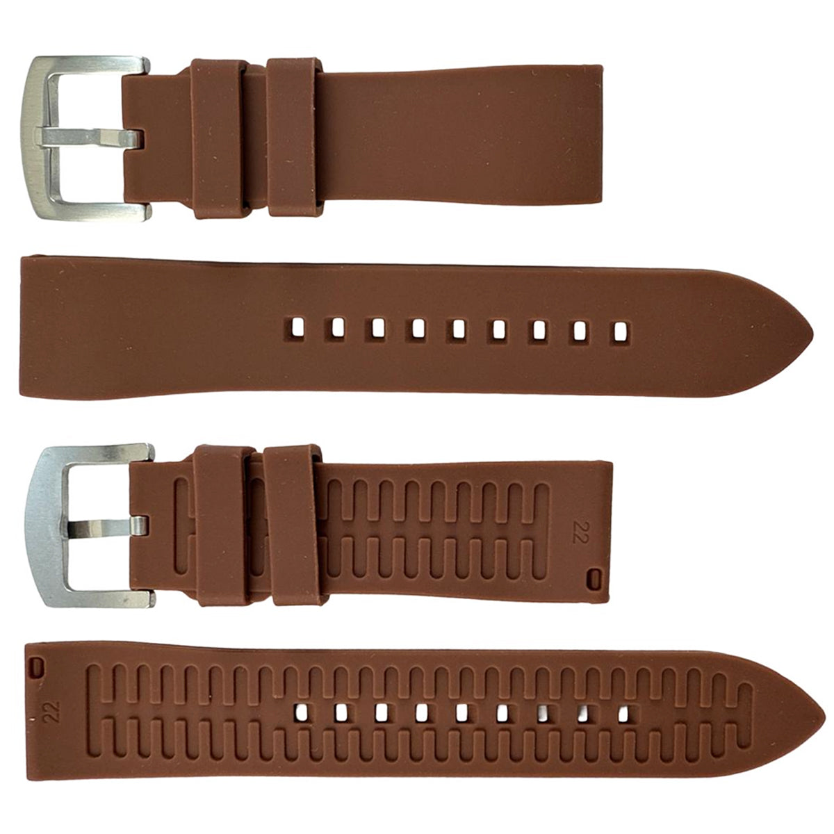 Silicone Quick Release Compatible Fashion Straps for Popular Watches (22mm)