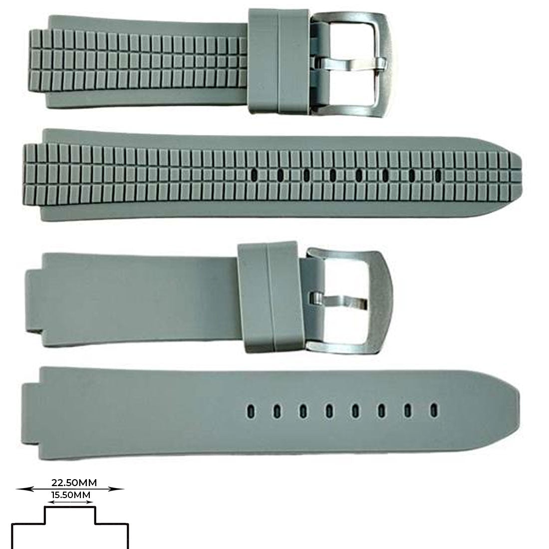 Genuine Polyurethane Sports Straps (22.5mm) Notch 15.5mm