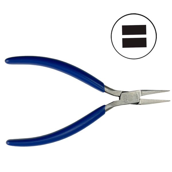 PL-111, Precision 4 1/2" Box-Joint Pliers, Flat Nose (115mm)