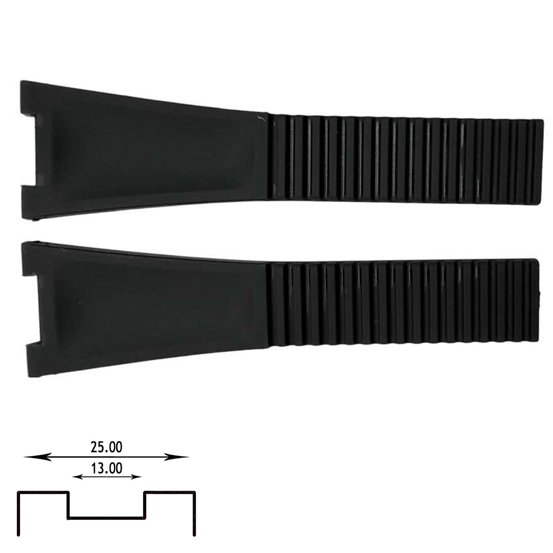 Silicone Watch Band for For Patek Philippe Nautilus 5711 5712 5712G 5726 5980 (13mm x 25mm)