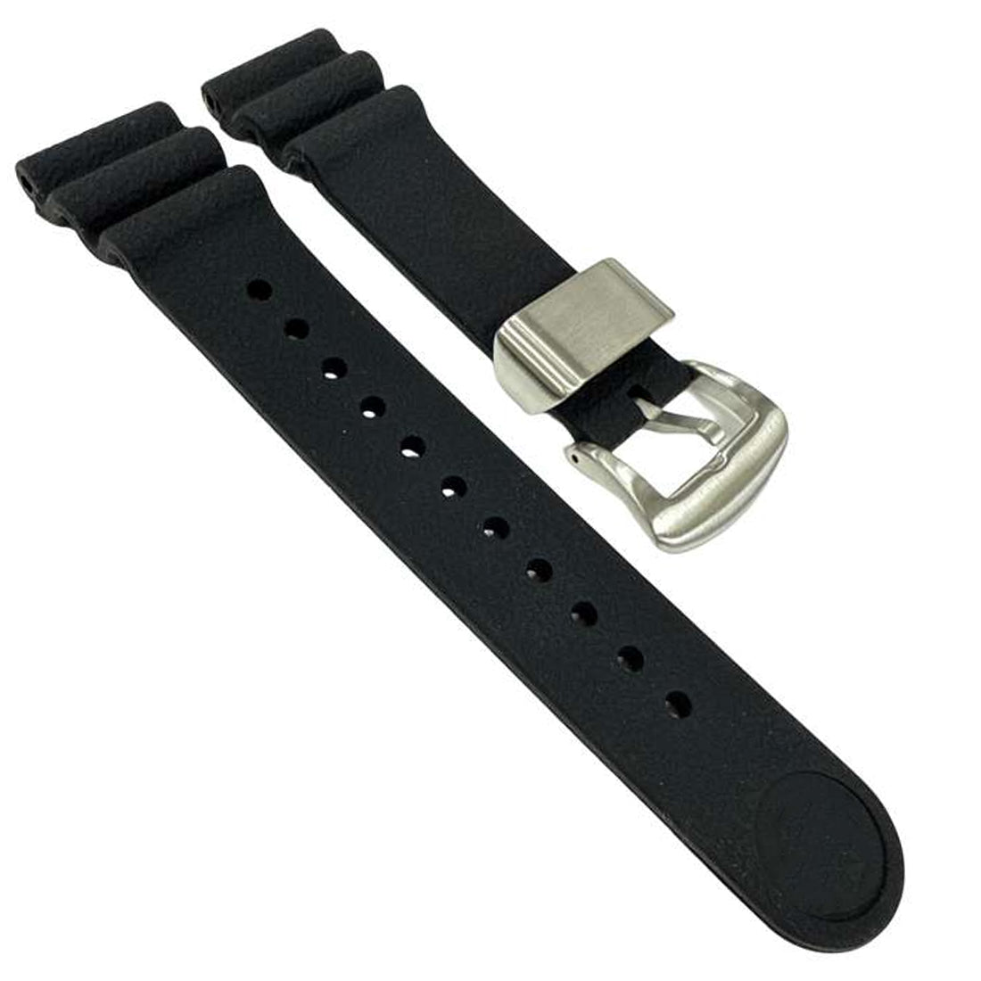 Silicone Rubber Watch Band for Seiko Turtle Diver Pepsi Black Gold (22mm)