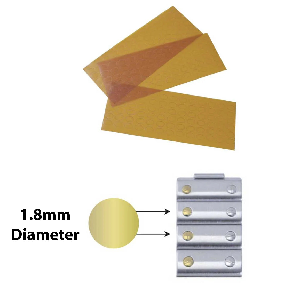 Amber Polyimide Protection Polishing Dots / Film Sheets for Cartier Watches