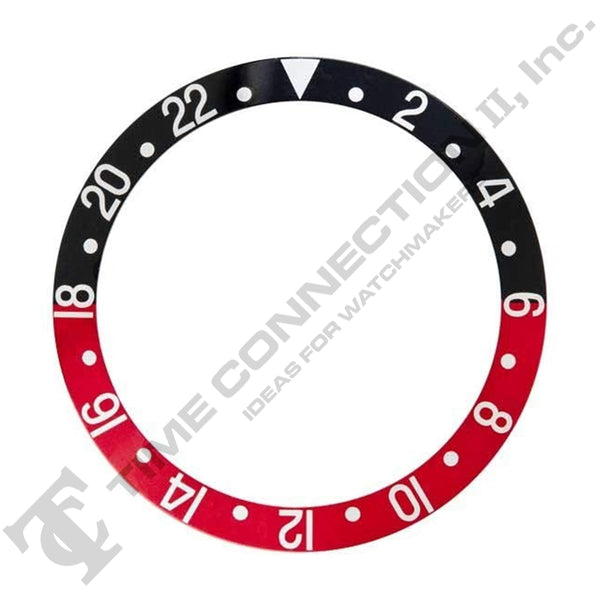 315-16760-7 Bezel Insert (Black/Red) Coke to fit Rolex GMT Sapphire Model