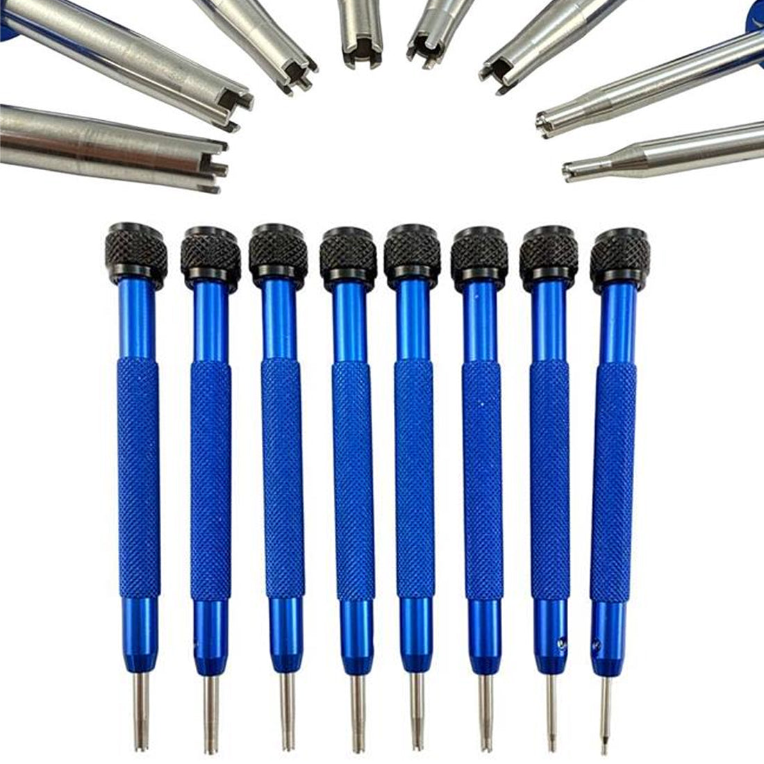 Set of 8 Screwdriver with Spare Tips for Richard Mille Watches (4/5 Prong Spokes)