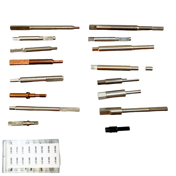 Set of Replacement Screwdriver Hex Tips (15 Sizes + 1 Screw Tip)