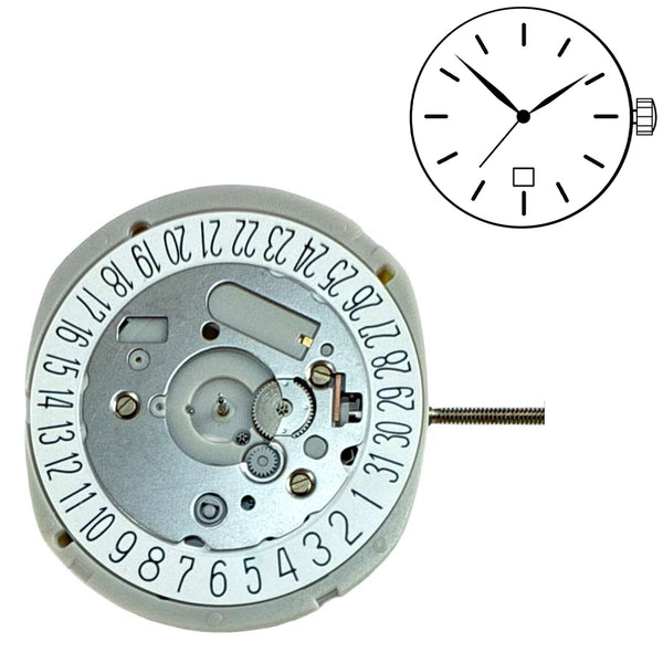 TIMEX M603 3 Hands Quartz Movement