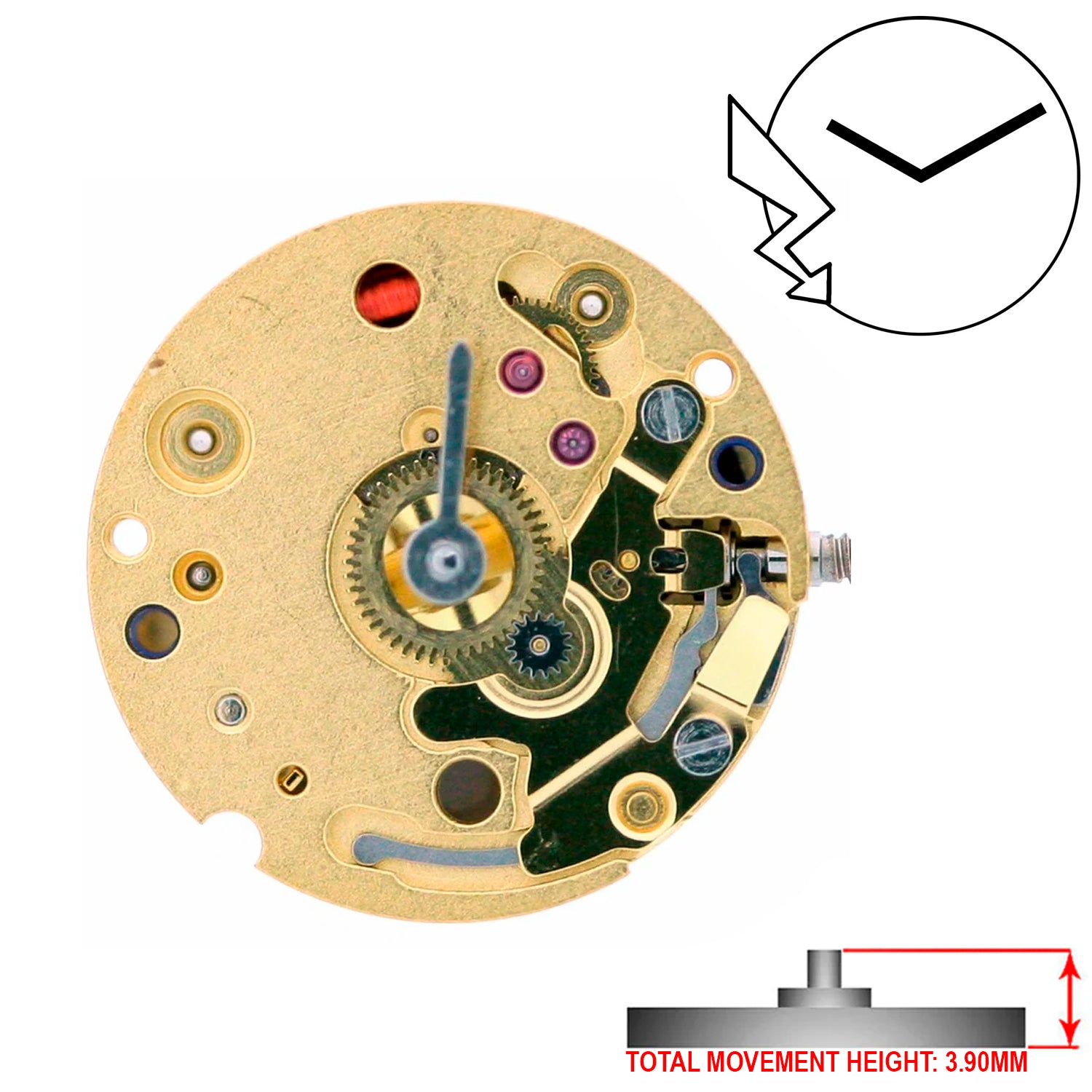 ETA E01.001 2 Hands Swiss Made Quartz Movement (Various Heights) – Time ...