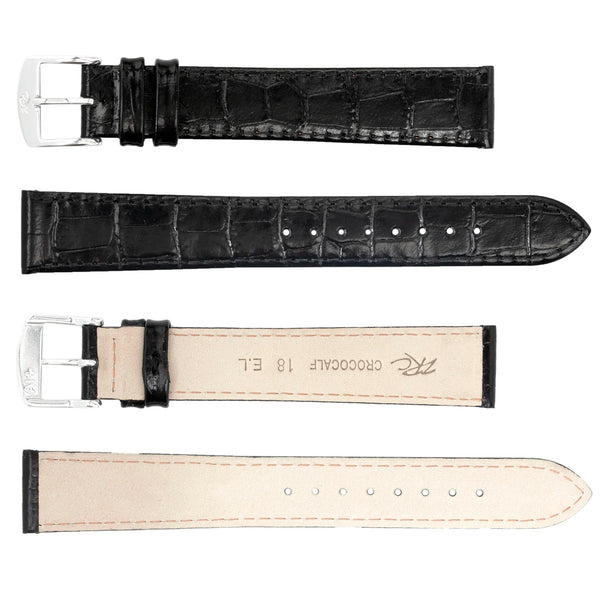 ROCHET ZRC No. 679 Long Crocodile Grain Flat Fine Leather Straps (12mm~18mm)