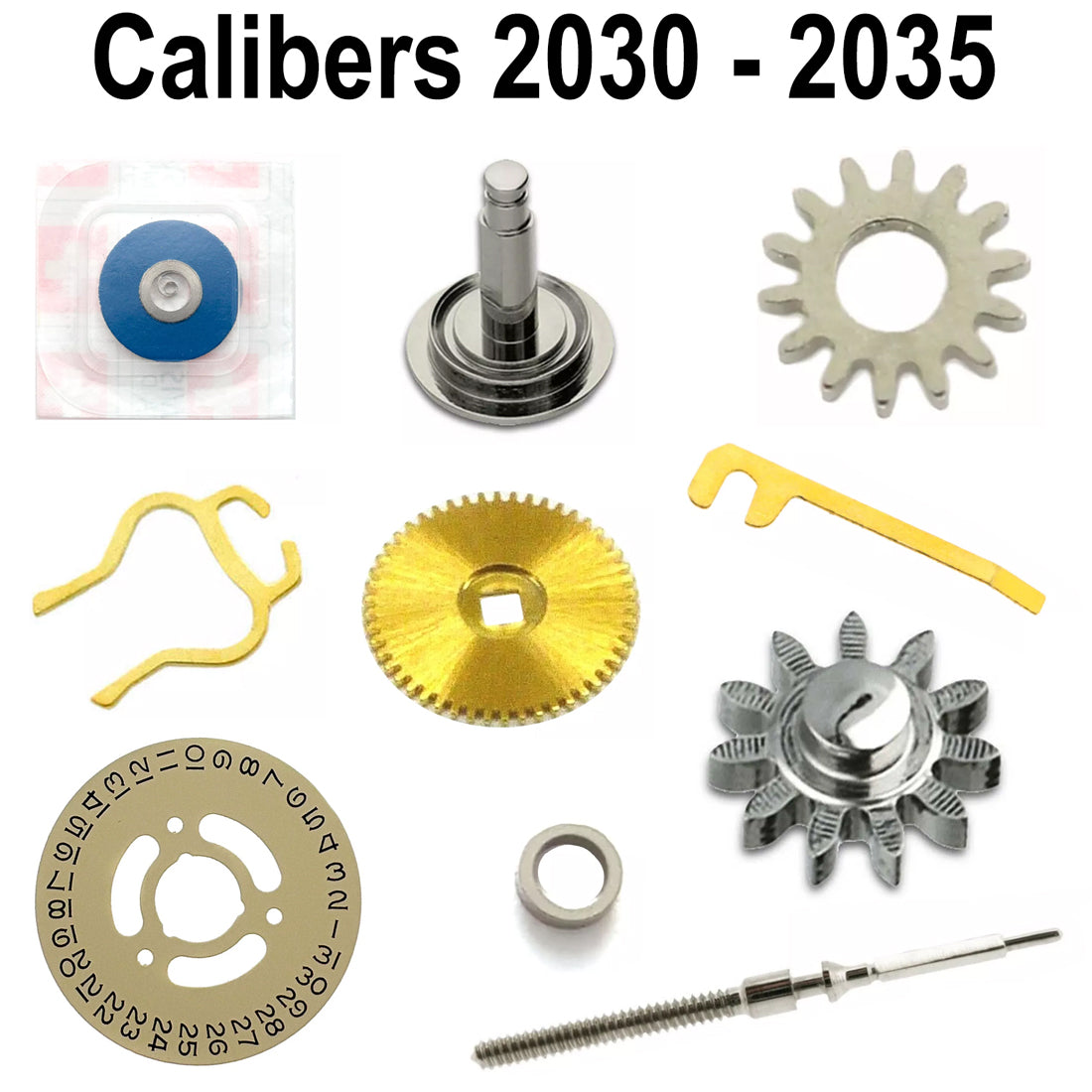 Internal Parts to fit Rolex 20 Series Calibers 2030, 2035