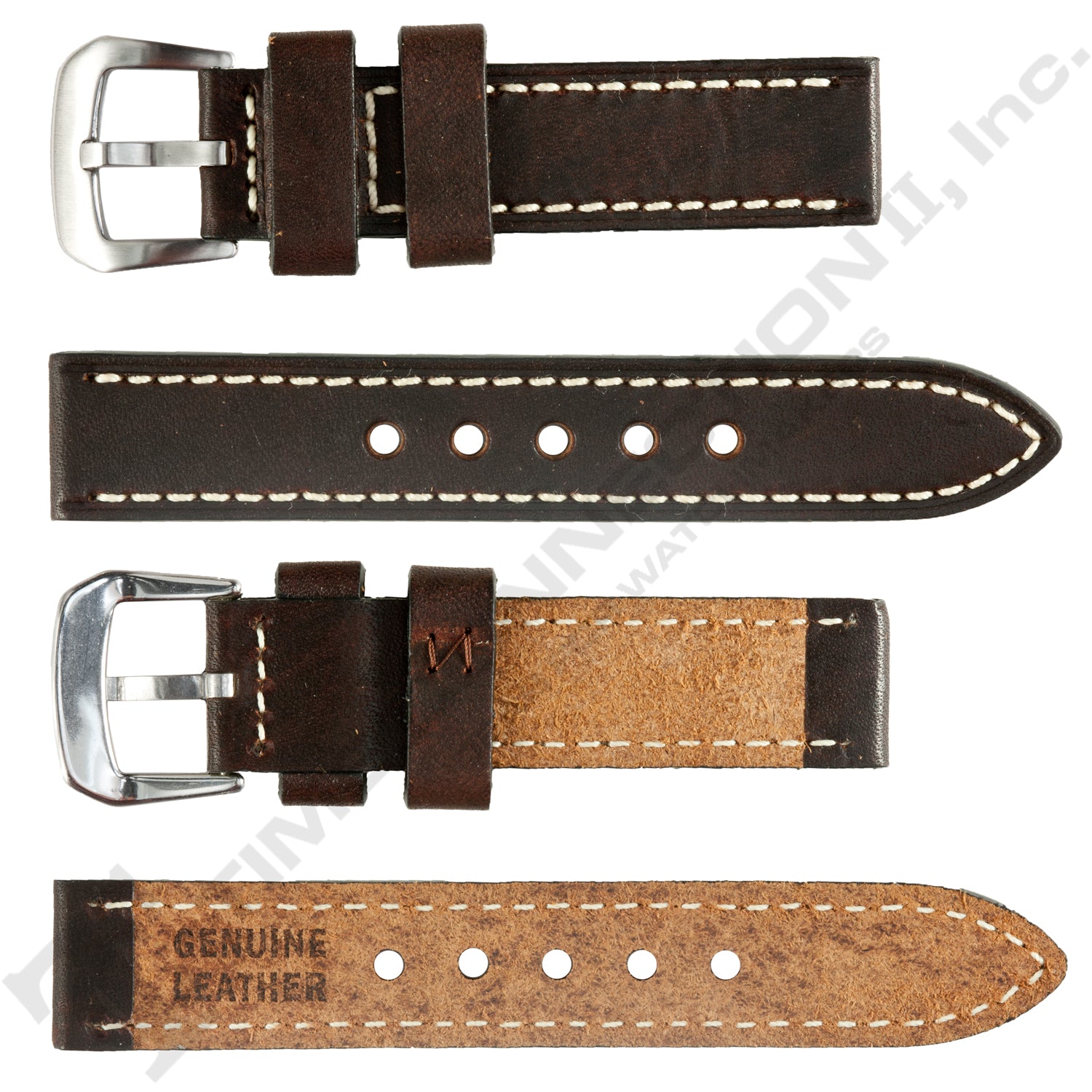 VSB No. 320 Vintage Watch Straps with Hand-Sewn Stitching (20mm - 24mm)