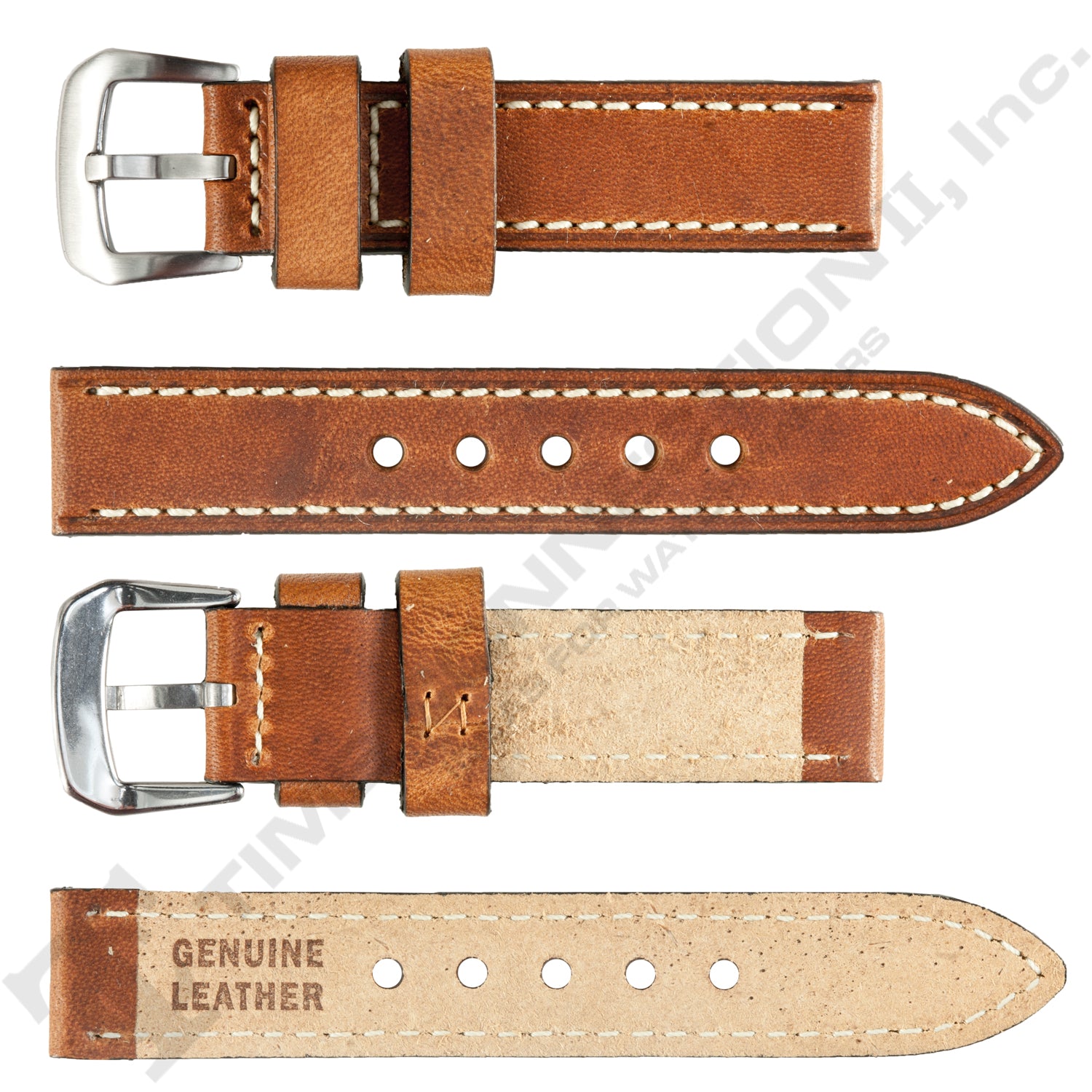 VSB No. 320 Vintage Watch Straps with Hand-Sewn Stitching (20mm - 24mm)