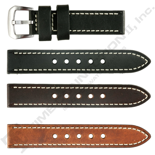 VSB No. 320 Vintage Watch Straps with Hand-Sewn Stitching (20mm - 24mm)