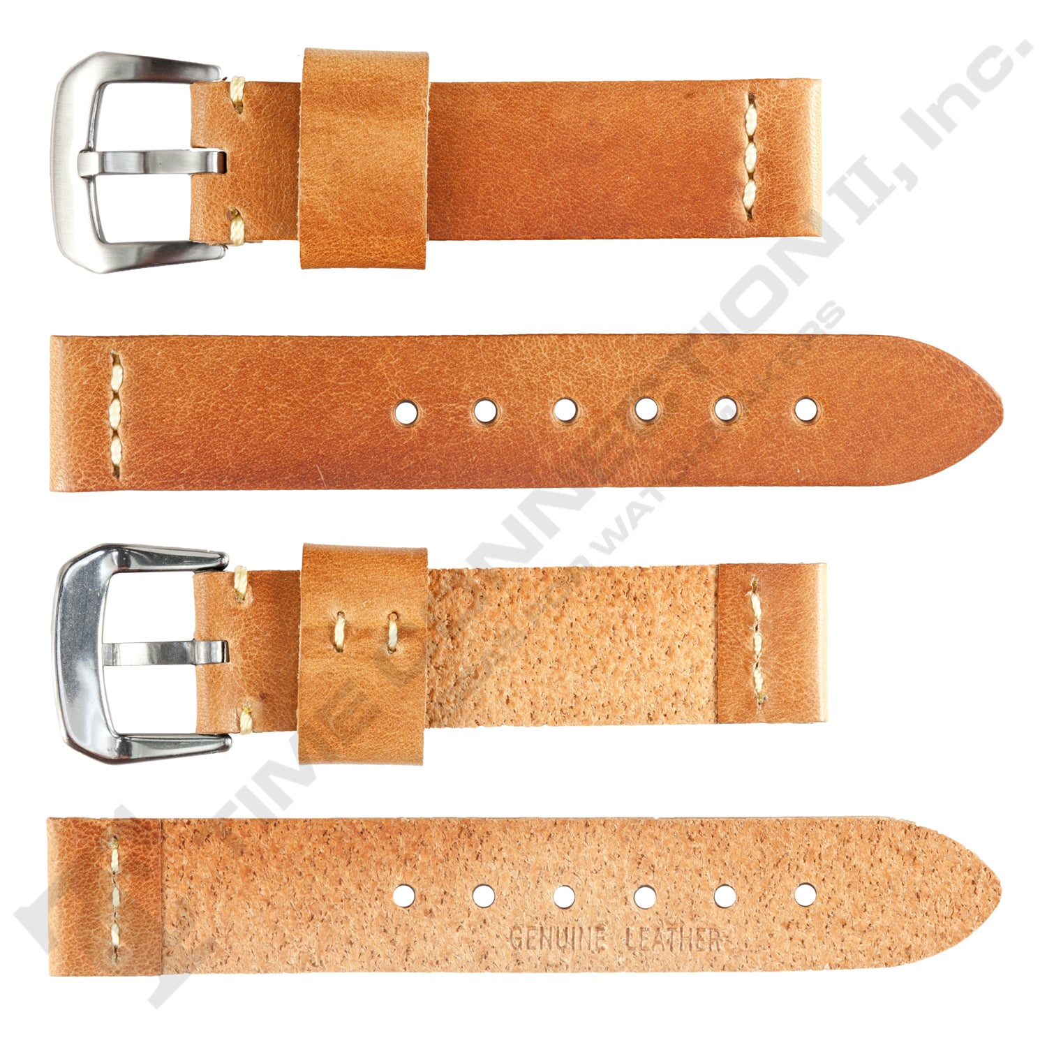 VSB No. 330 Vintage Watch Straps with Hand-Sewn Stitching (20mm - 22mm)