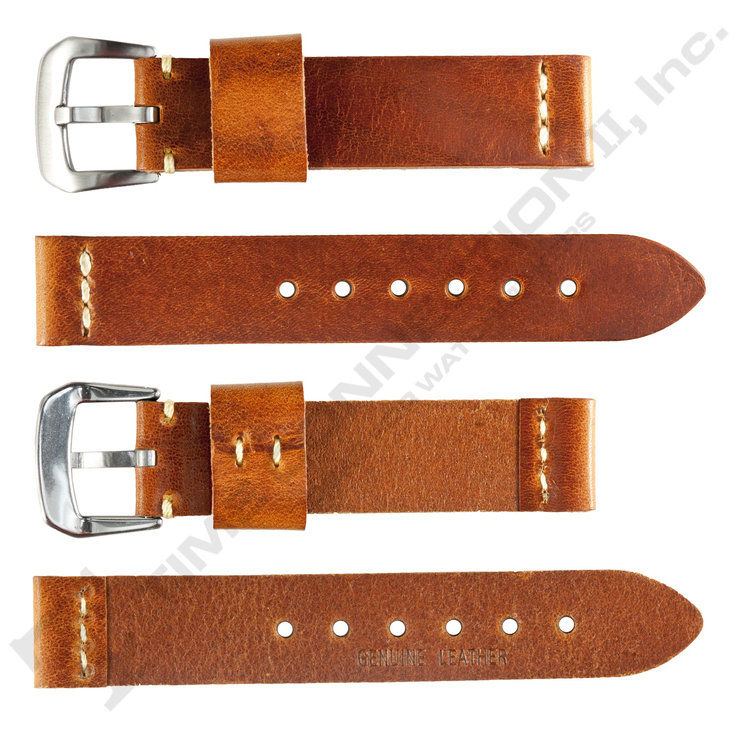 VSB No. 330 Vintage Watch Straps with Hand-Sewn Stitching (20mm - 22mm)