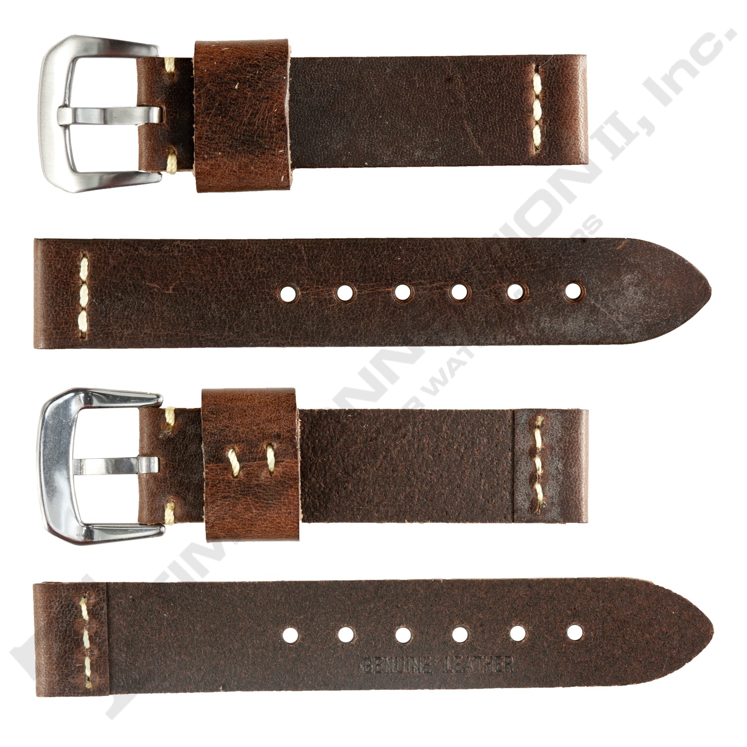 VSB No. 330 Vintage Watch Straps with Hand-Sewn Stitching (20mm - 22mm)