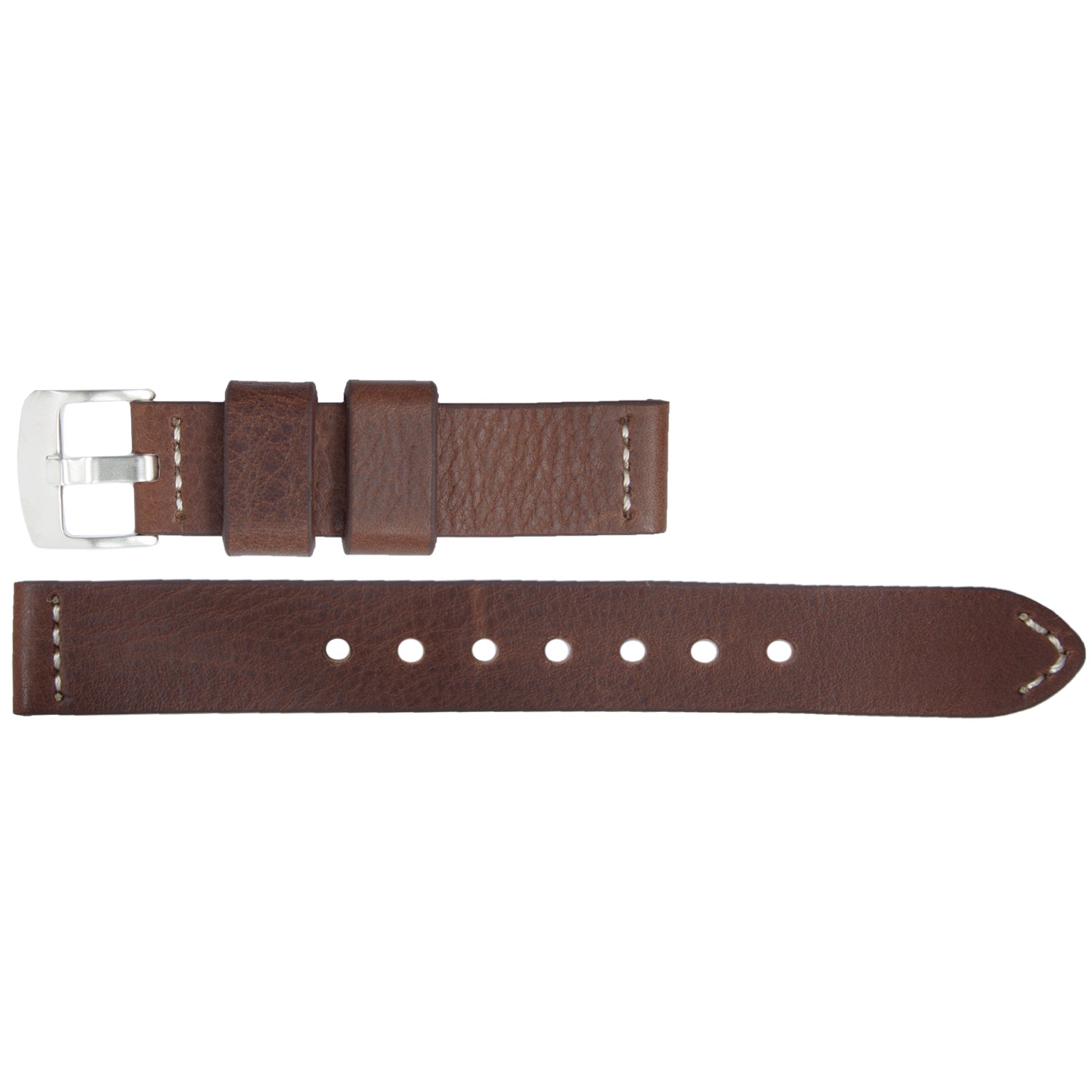 VSB No. 400 Genuine Leather Watch Straps with Hand-Sewn Stitching (20 - 24mm)