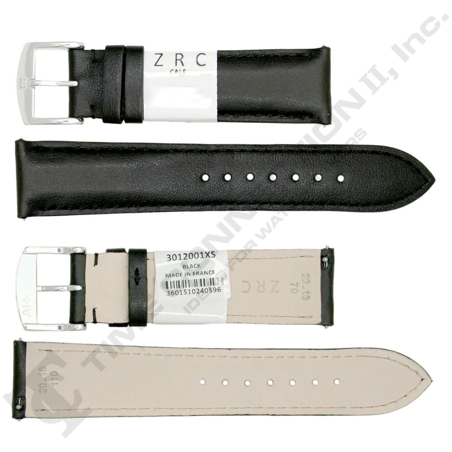 ZRC No. 301 Calfskin Grain Fine Leather Quick Release SHORT Straps (12mm~22mm)