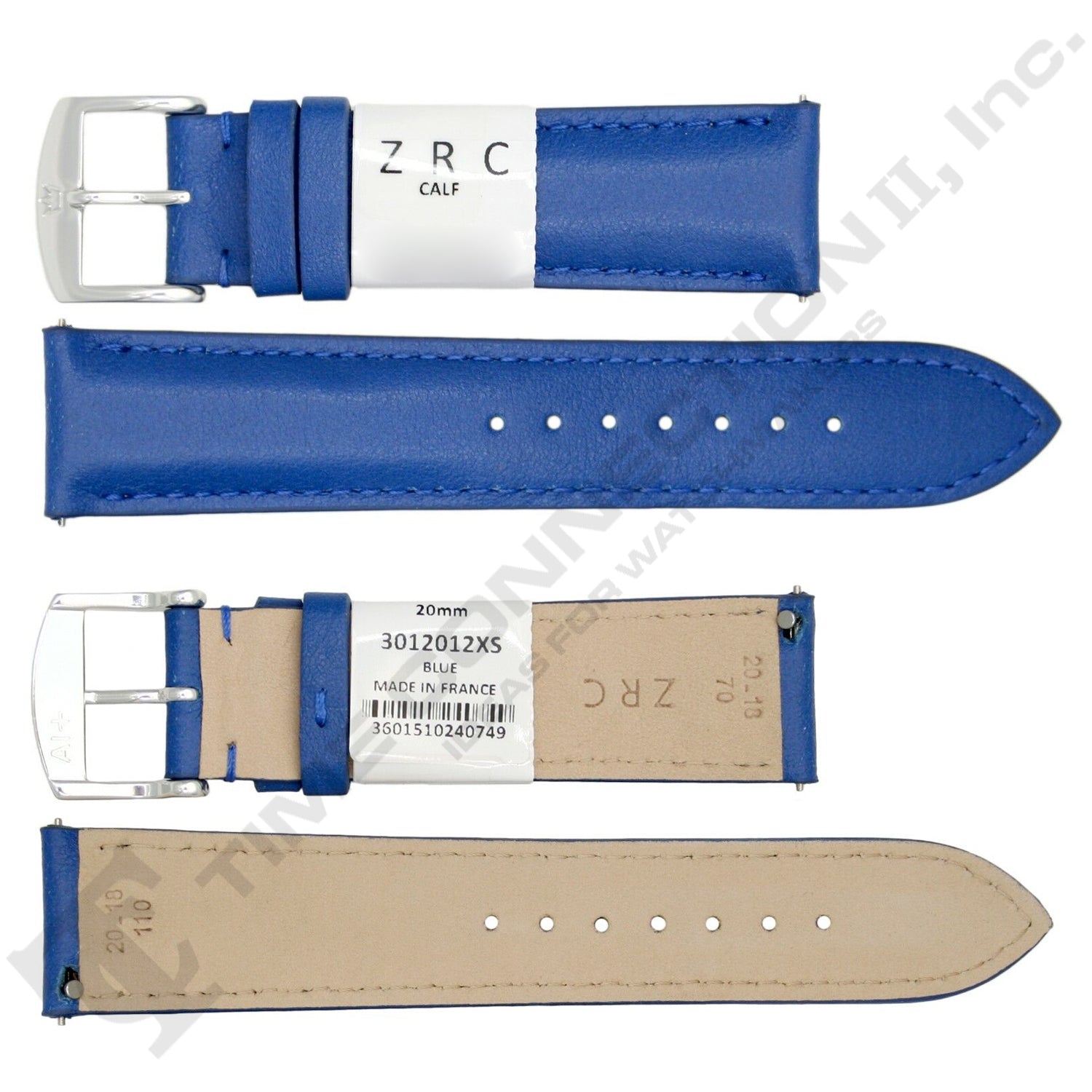 ZRC No. 301 Calfskin Grain Fine Leather Quick Release SHORT Straps (12mm~22mm)