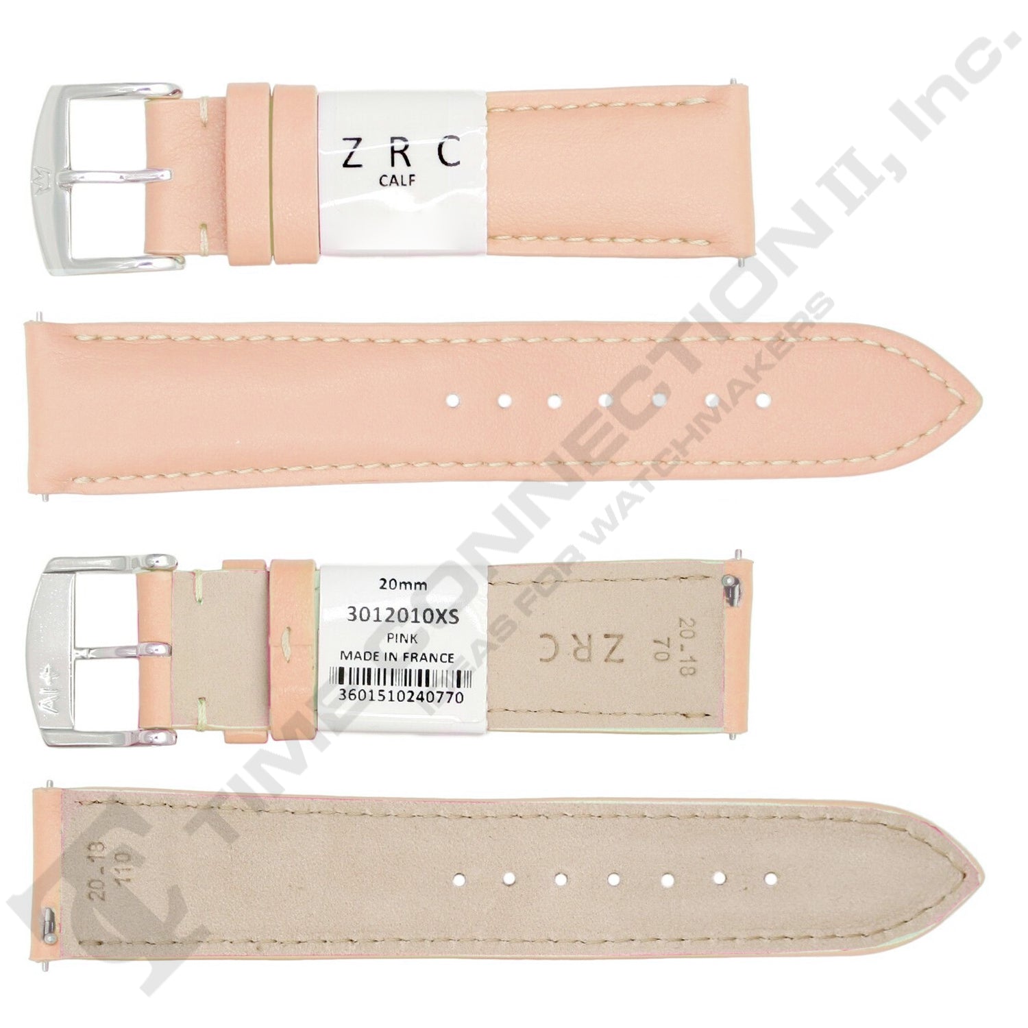 ROCHET ZRC No. 301 Calfskin Grain Fine Leather Quick Release SHORT Straps (12mm~22mm)