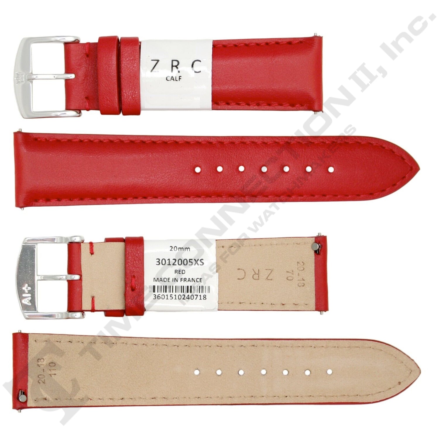 ZRC No. 301 Calfskin Grain Fine Leather Quick Release SHORT Straps (12mm~22mm)